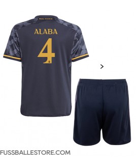 Günstige Real Madrid David Alaba #4 Auswärts Trikotsatzt Kinder 2023-24 Kurzarm (+ Kurze Hosen)